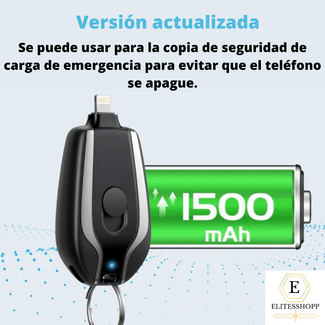 🔑Llavero Cargador Portátil⚡Más de un 70 % Dcto.