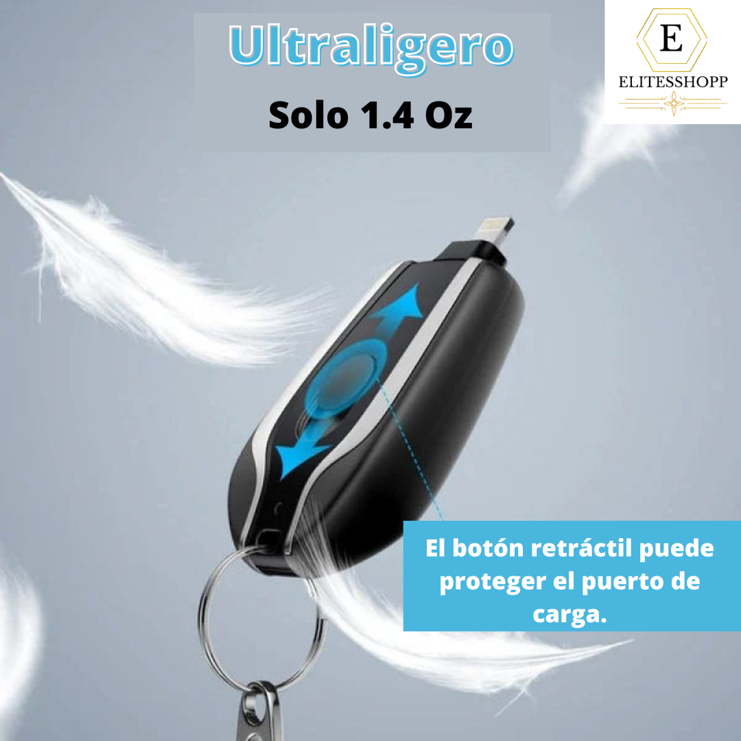 🔑Llavero Cargador Portátil⚡Más de un 70 % Dcto.