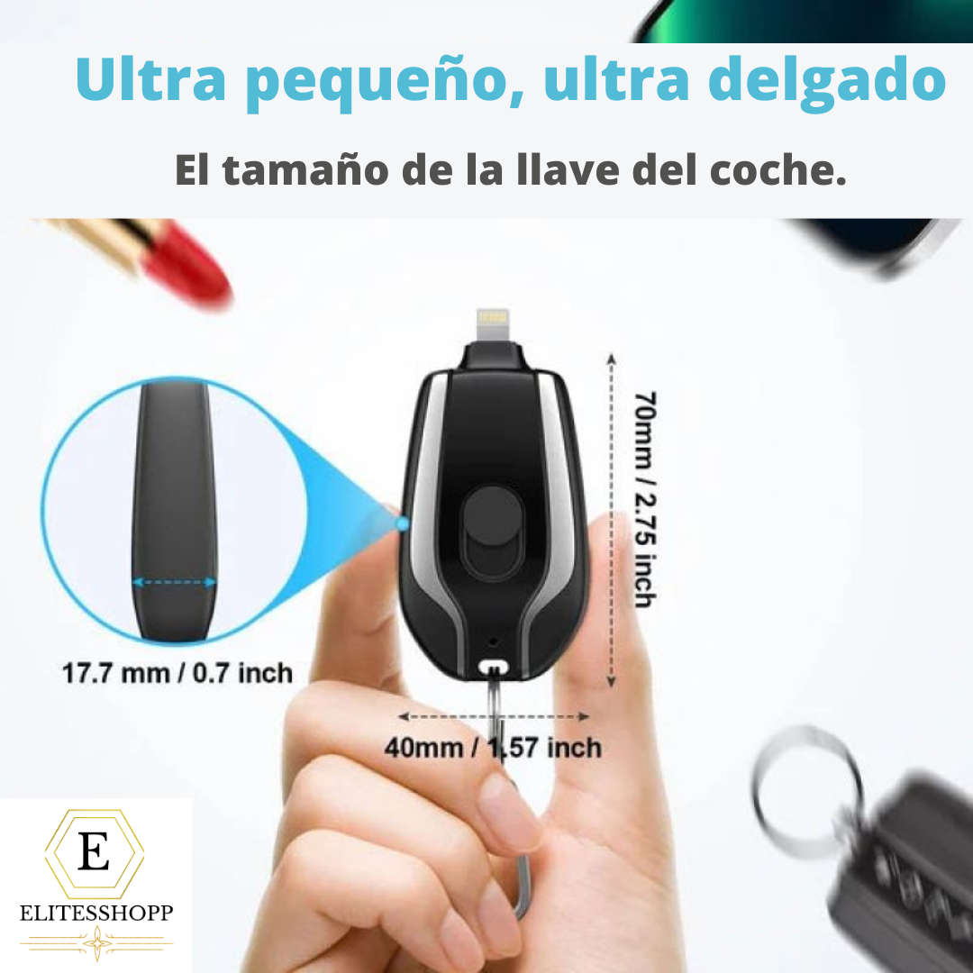 🔑Llavero Cargador Portátil⚡Más de un 70 % Dcto.