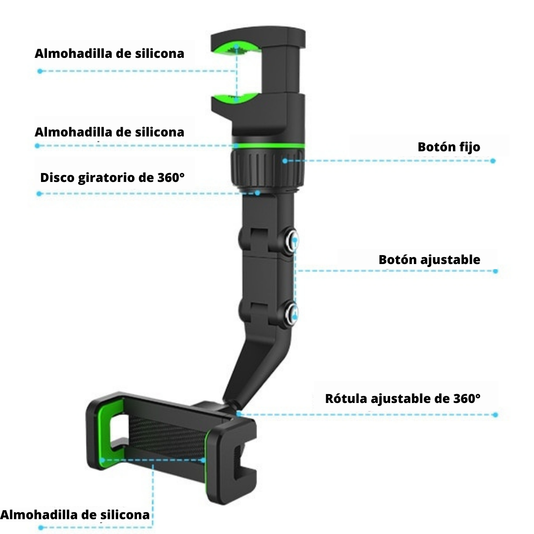 🤯Soporte Giratorio🙌Multifuncional Para Tlf📱De Auto🚗