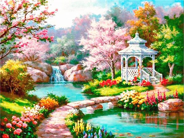 💥Paisaje 5D Kits💥Nueva Pintura De Diamantes💎